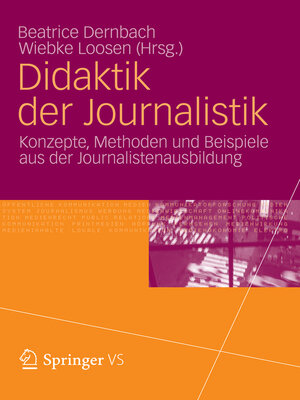 cover image of Didaktik der Journalistik